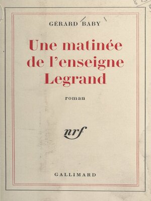 cover image of Une matinée de l'enseigne Legrand